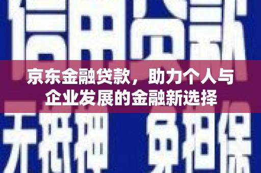 绿园京东金融贷款，助力个人与企业发展的金融新选择