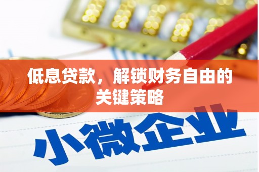 绿园低息贷款，解锁财务自由的关键策略
