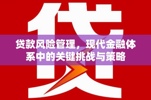 绿园贷款风险管理，现代金融体系中的关键挑战与策略
