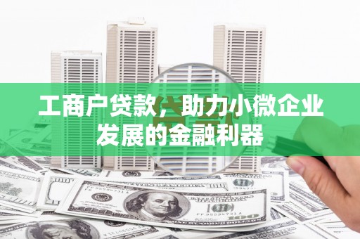 绿园工商户贷款，助力小微企业发展的金融利器