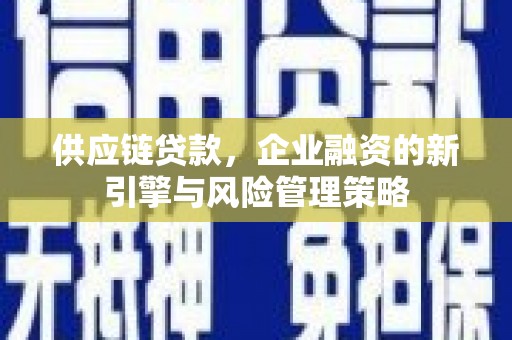 绿园供应链贷款，企业融资的新引擎与风险管理策略