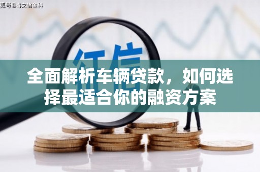 绿园全面解析车辆贷款，如何选择最适合你的融资方案