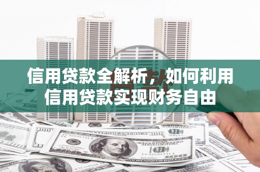 绿园信用贷款全解析，如何利用信用贷款实现财务自由